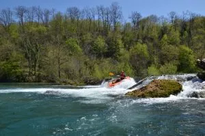Navigate Mrežnica's exciting rapids
