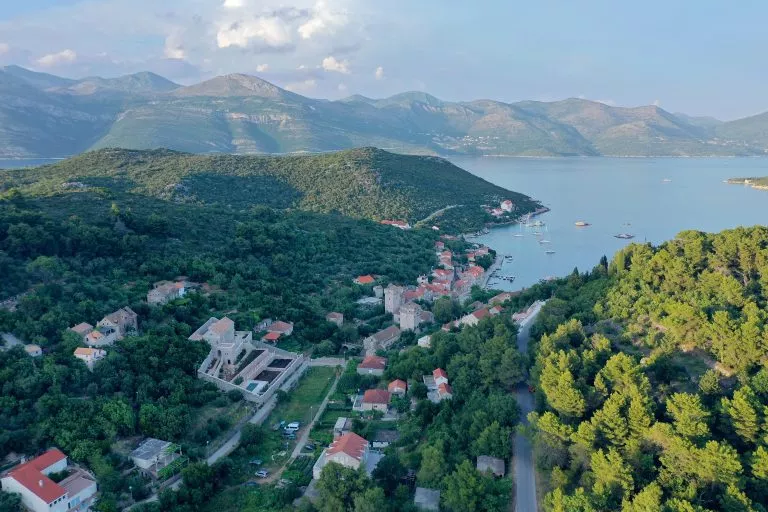 Uitzicht op het eiland Šipan