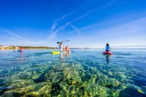 Experience SUP where crystal-clear waters await